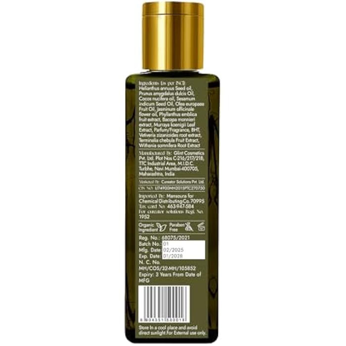 Kashii nourishing hair oil 200 ml –for hair thickening, extra growth, and deep hydration, Original Indian product made with Ayurvedic effective natural ingredients - Image 3